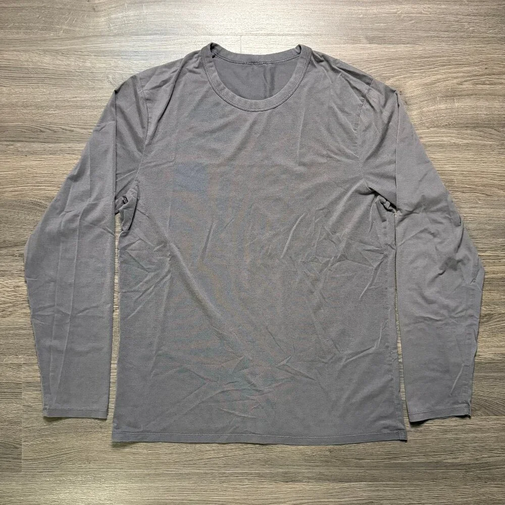 Lululemon Men's The Fundamental Long Sleeve Shirt - Grey - Picture 2 of 9